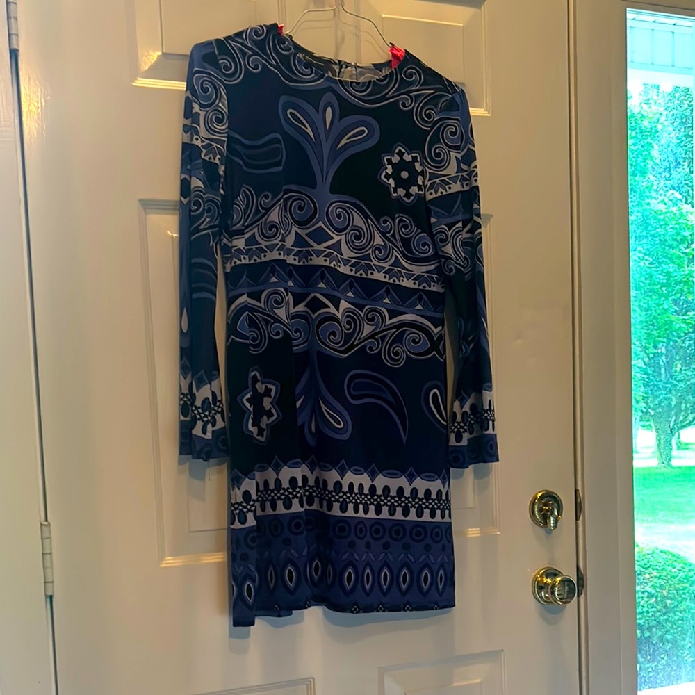 INC International Concepts Swirl Pattern Dress